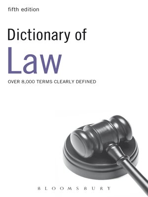 cover image of Dictionary of Law